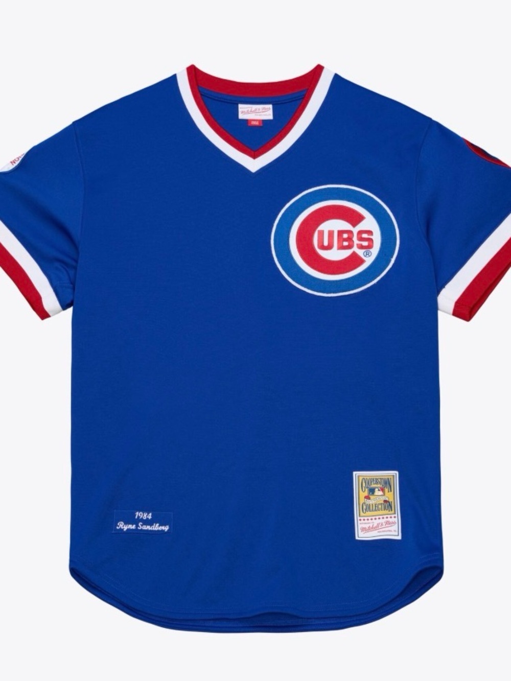 Vintage Chicago Cubs Youth Royal Blue V-Neck Jersey Tee